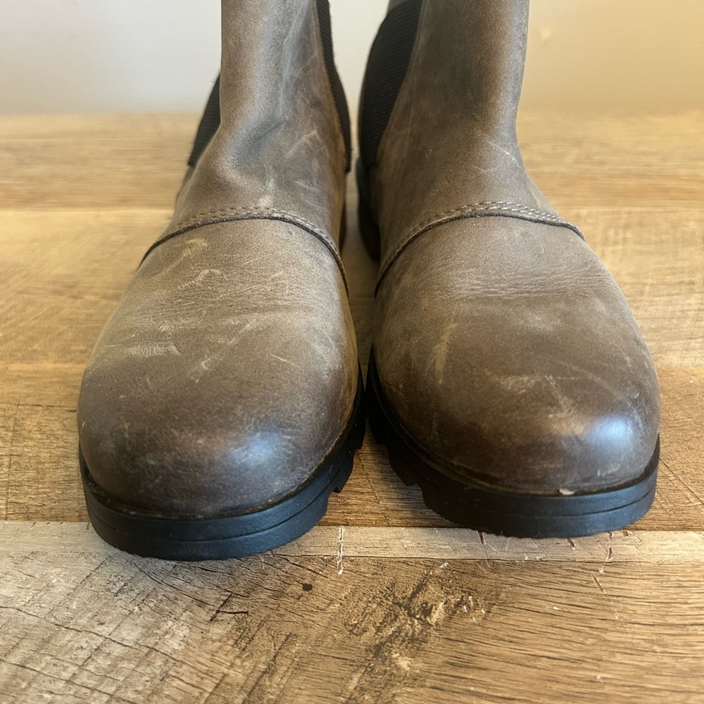 Sorel Emelie H2O Chelsea Boots in‎ Taupe Womens Size 6.5 - Picture 2 of 12